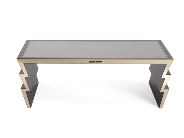 ZIGGY - Rectangular wood and glass coffee table for living room _ ETRO Home Interiors